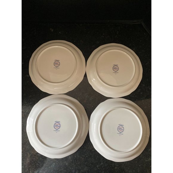 Noritake Gala Cuisine "Conservatory" 8 1/4" Salad Plates Japan (Qty. 4) - Picture 4 of 5